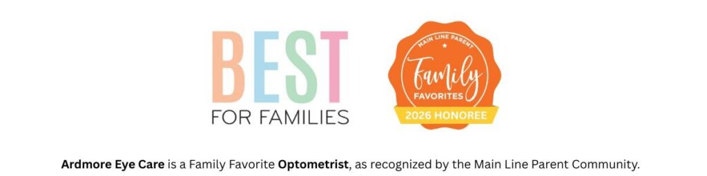Main Line Parent 2026 Family Favorite honoree — Ardmore Eye & Optical recognized as a Family Favorite Optometrist by the Main Line Parent community